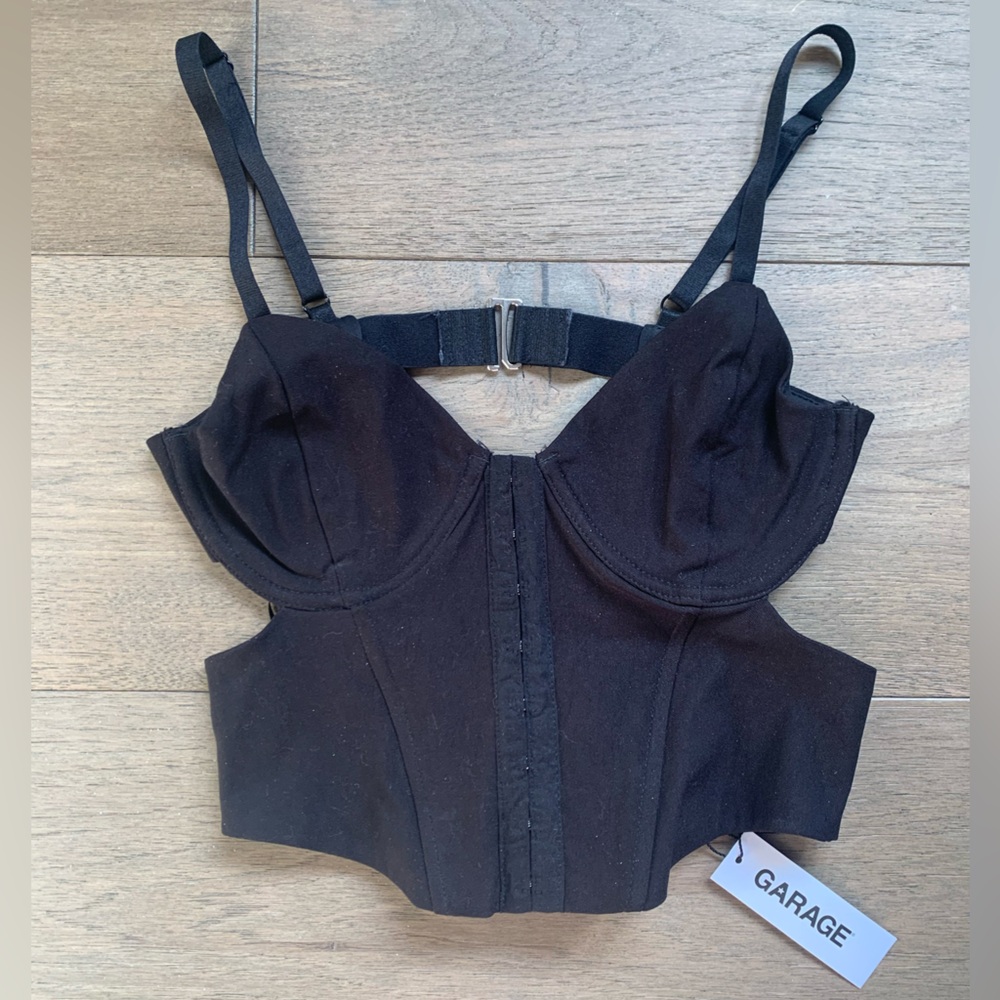 Garage Black Crop Top